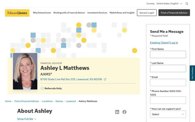 Edward Jones - Financial Advisor: Ashley L Matthews