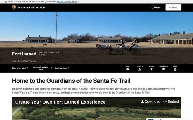 National Park Service - Fort Larned National Historic Site Ranger Station