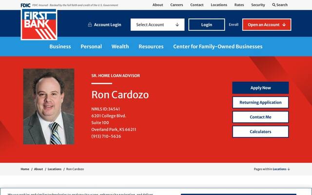 First Bank Mortgage - HLA - Ron Cardozo