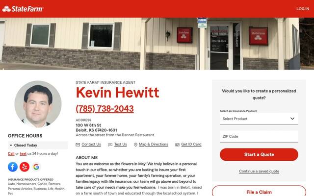 Kevin Hewitt - State Farm Insurance Agent