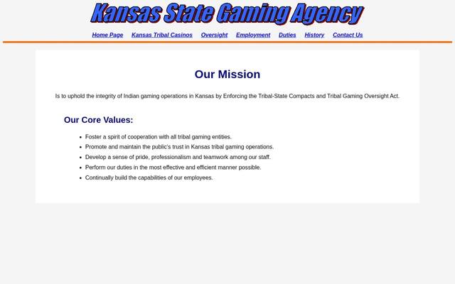Kansas State Gaming Agency