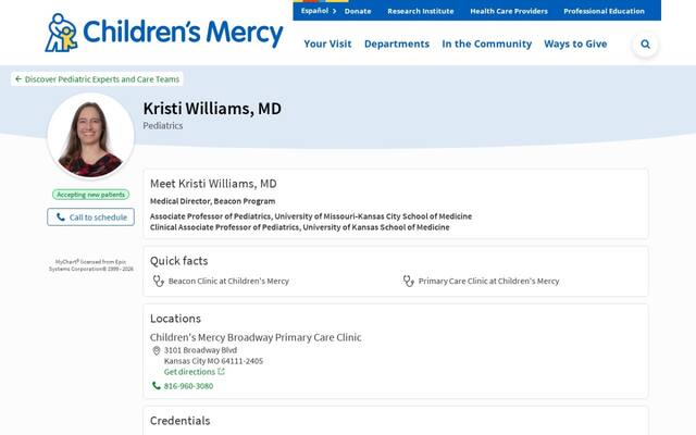 Kristi M. Williams MD, FAAP