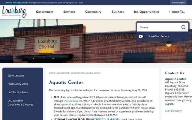 Louisburg Aquatic Center