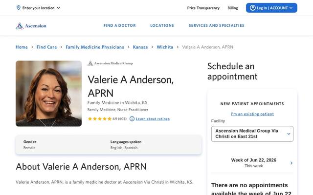 Valerie Anderson, APRN