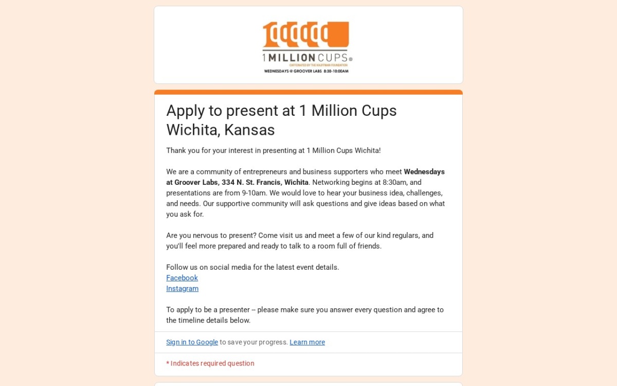 1 Million Cups Wichita