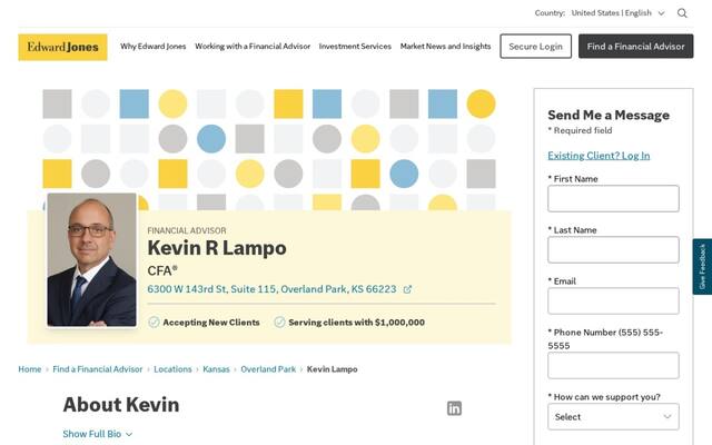 Edward Jones - Financial Advisor: Kevin R Lampo, CFA