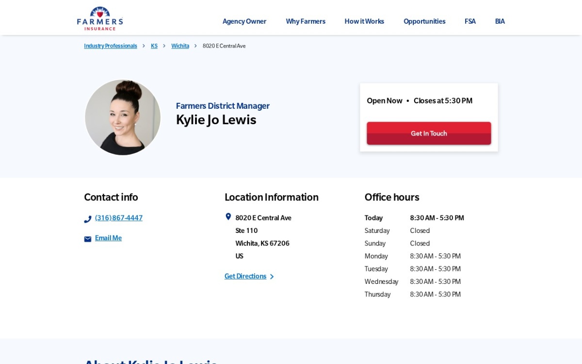 Farmers Insurance - Kylie Schwartzkopf