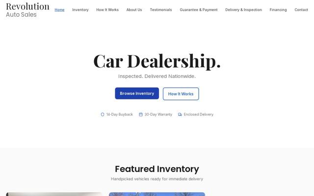 Revolution Auto Sales
