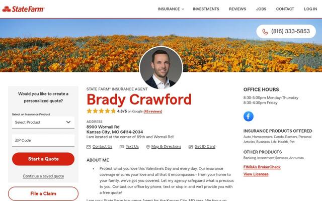 Brady Crawford - State Farm Insurance Agent