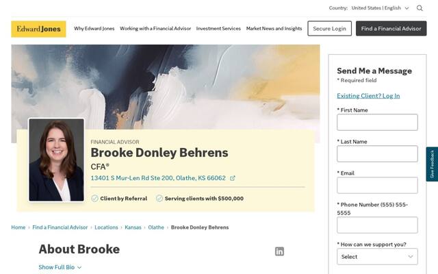 Edward Jones - Financial Advisor: Brooke Donley Behrens, CFA