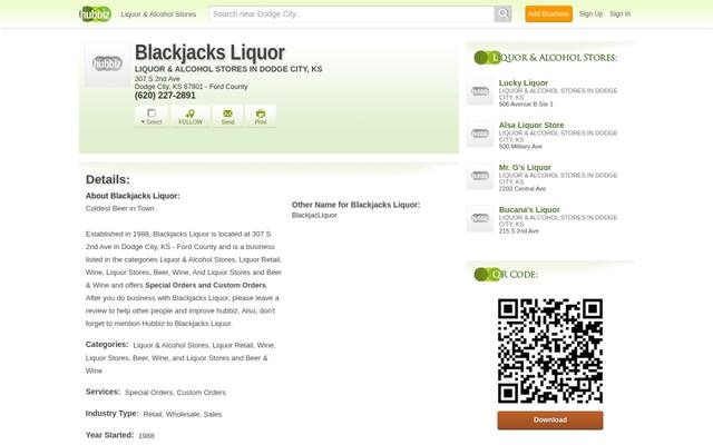 Blackjacks Liquor