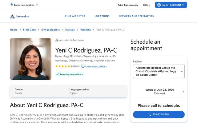 Yeni C. Rodriguez, PA-C