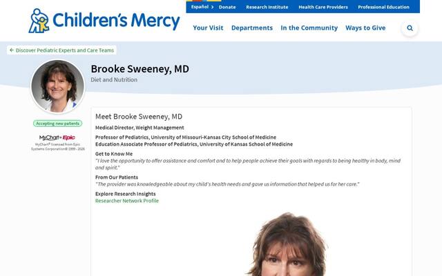 Brooke R. Sweeney MD, FAAP, FACP, DABOM