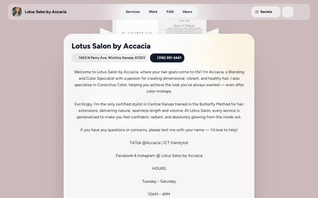 Lotus Salon by Accacia