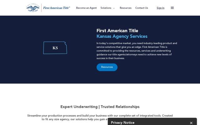 First American Title Agency Services