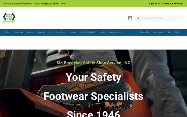 Sid Boedeker Safety Shoe Service