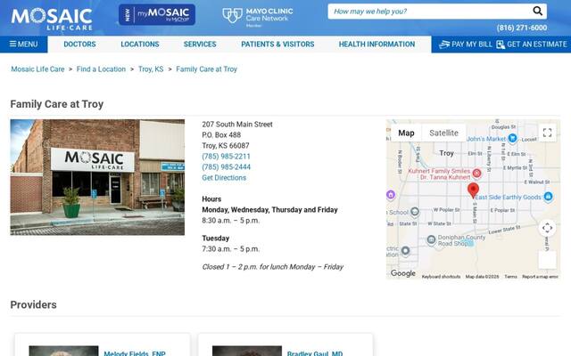 Mosaic Life Care at Troy - Family Care