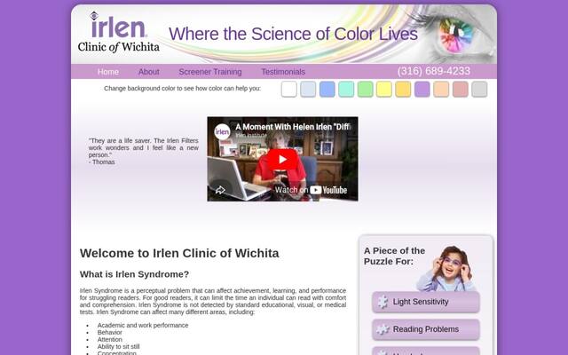 Irlen Clinic Counseling Resources