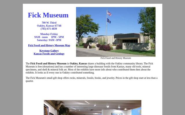 Fick Fossil and History Museum