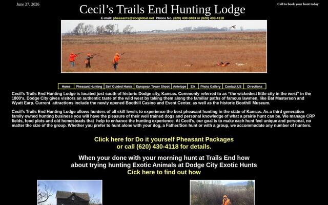 Cecil's Trails End Hunting