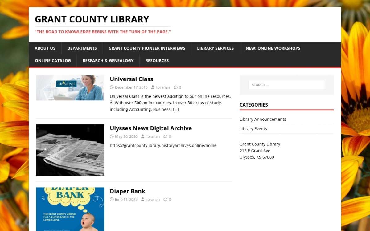 Grant County Library, Ulysses