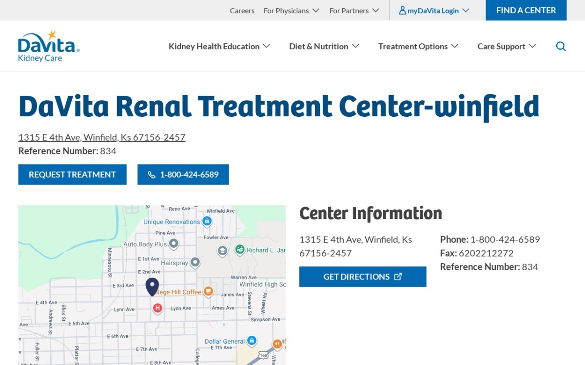 DaVita Renal Treatment Center-Winfield