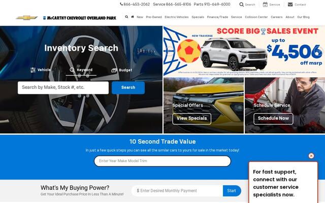 McCarthy Chevrolet of Overland Park Service