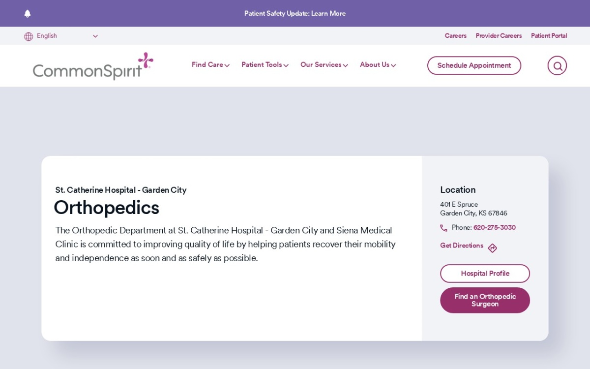 Centura Health Orthopedic Specialists