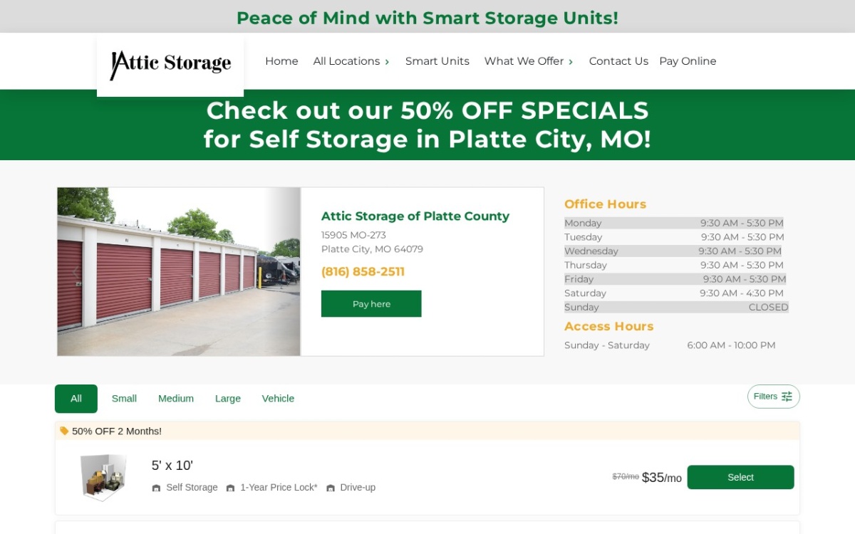 Attic Storage of Platte County