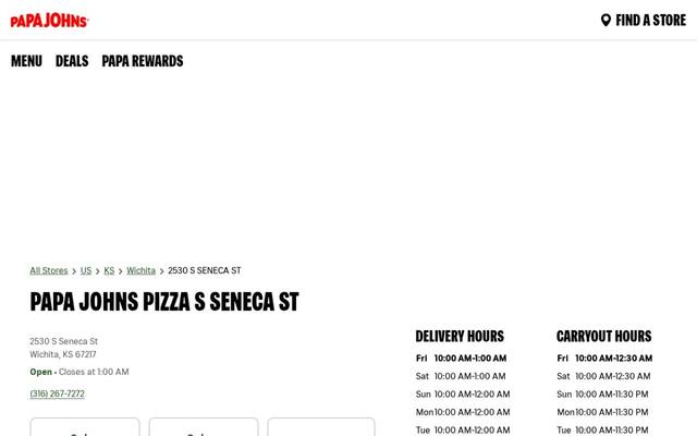 Papa Johns Pizza