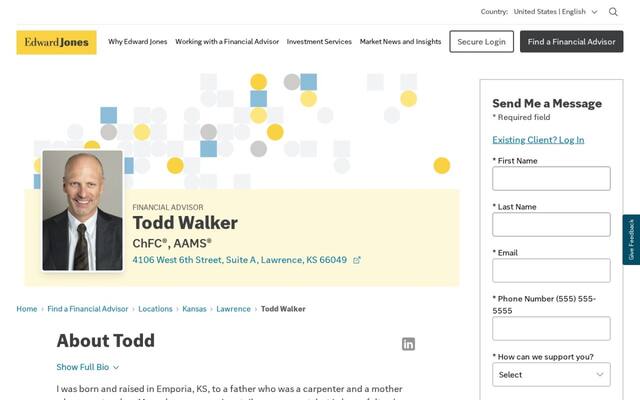 Edward Jones - Financial Advisor: Todd Walker, AAMS®
