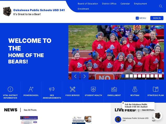 Oskaloosa School Library, USD 341