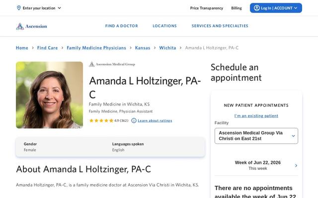 Amanda Holtzinger, PA-C