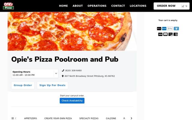 Opie’s Pizza Poolroom and Pub