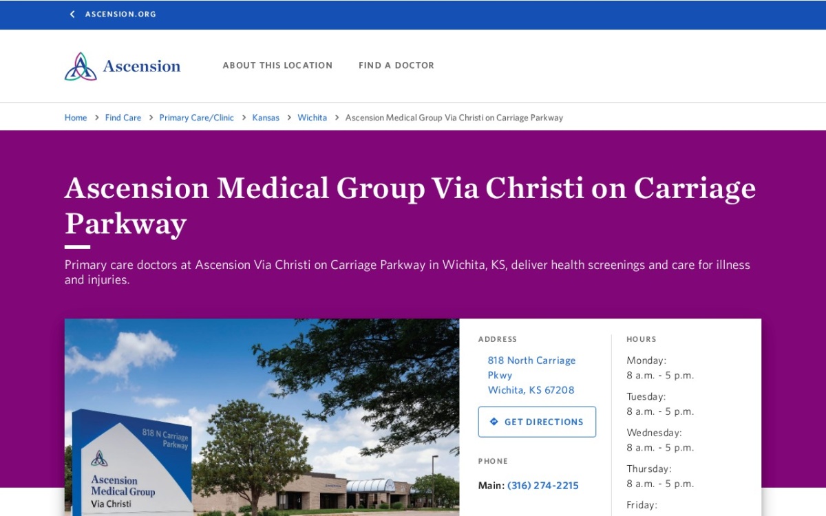 Ascension Medical Group Via Christi on Carriage Parkway