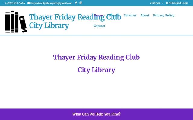 Thayer Friday Reading Club City Library