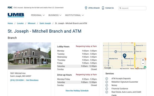 UMB Bank (with drive-thru services)