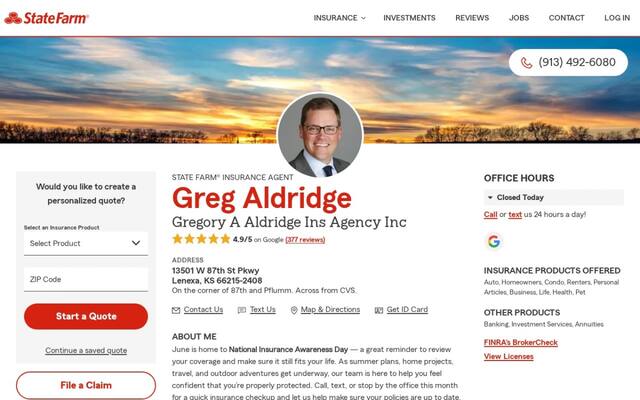 Greg Aldridge - State Farm Insurance