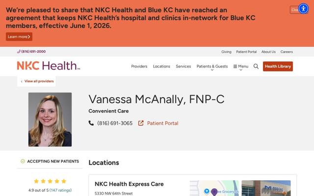 Vanessa McAnally, FNP-C