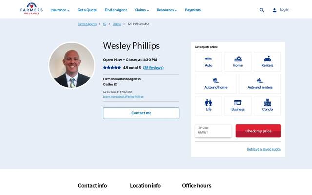 Farmers Insurance - Wesley Phillips