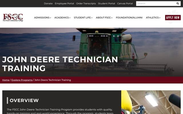 Fort Scott Community College John Deere Program