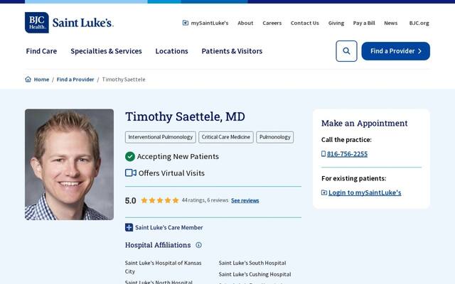 Timothy Michael Saettele, MD