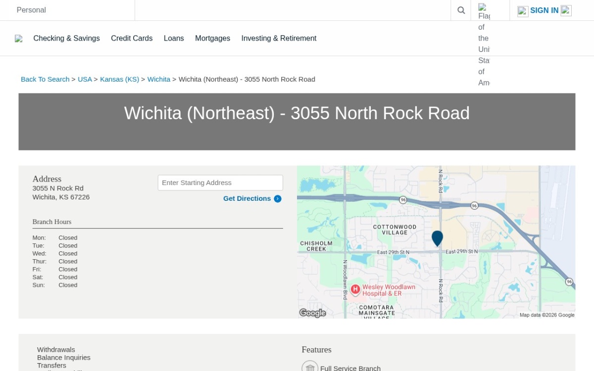 Wichita (Northeast) - 3055 North Rock Road