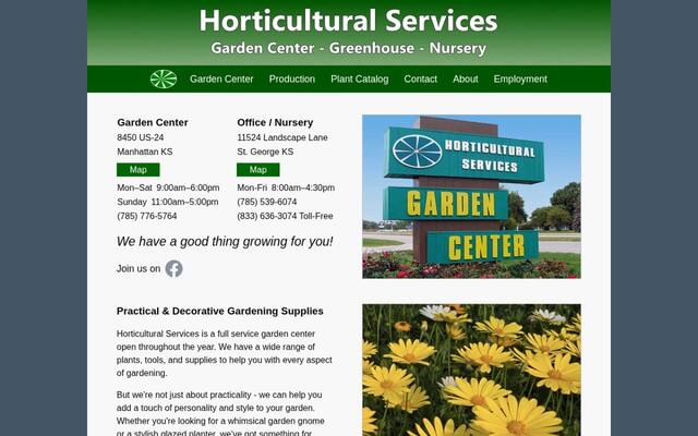 Horticultural Services Garden Center