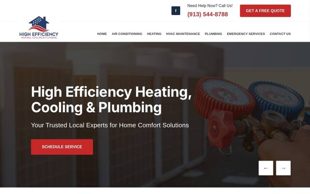 High Efficiency Heating, Cooling & Plumbing