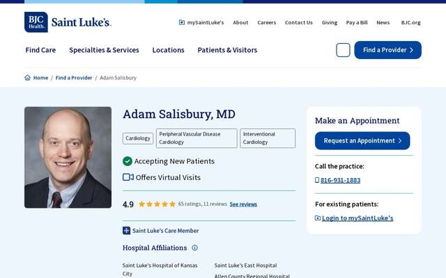 Adam C Salisbury, MD