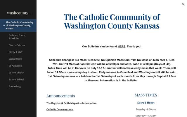 St. Augustine/Sacred Heart K-12 Religious Ed.