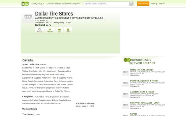 Dollar Tire Store