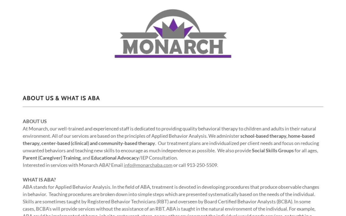 Monarch ABA