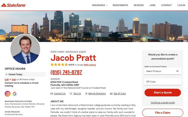Jacob Pratt - State Farm Insurance Agent